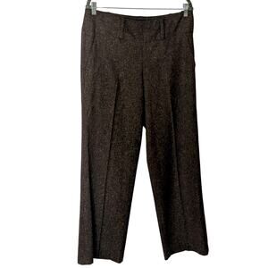 Sharagano Brown and Tan Tweed Slacks Women's Size 12